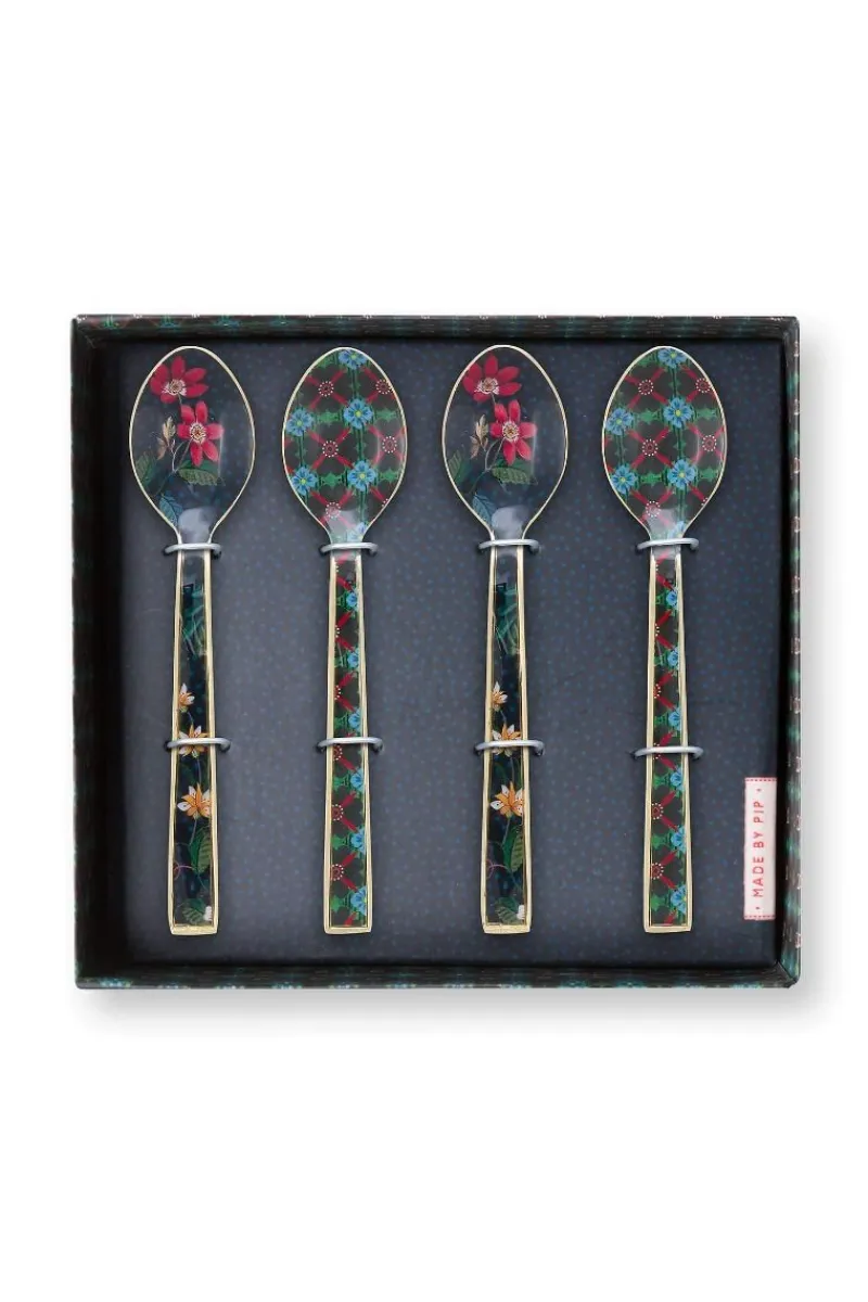 Pip Studio Besteck|Set/4 Löffel Emailliert Berry Blues