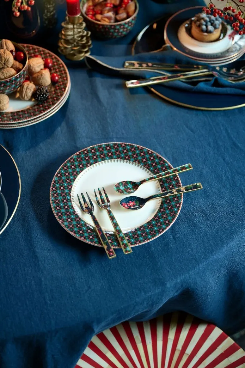 Pip Studio Besteck|Set/4 Löffel Emailliert Berry Blues