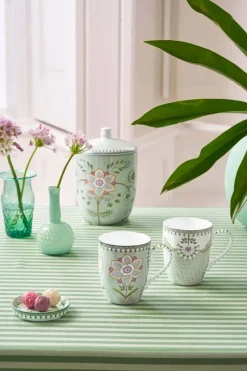 Pip Studio Porzellan Sets|Teetassen|Set/2 Tassen Gross Lily&Lotus Hell Grün