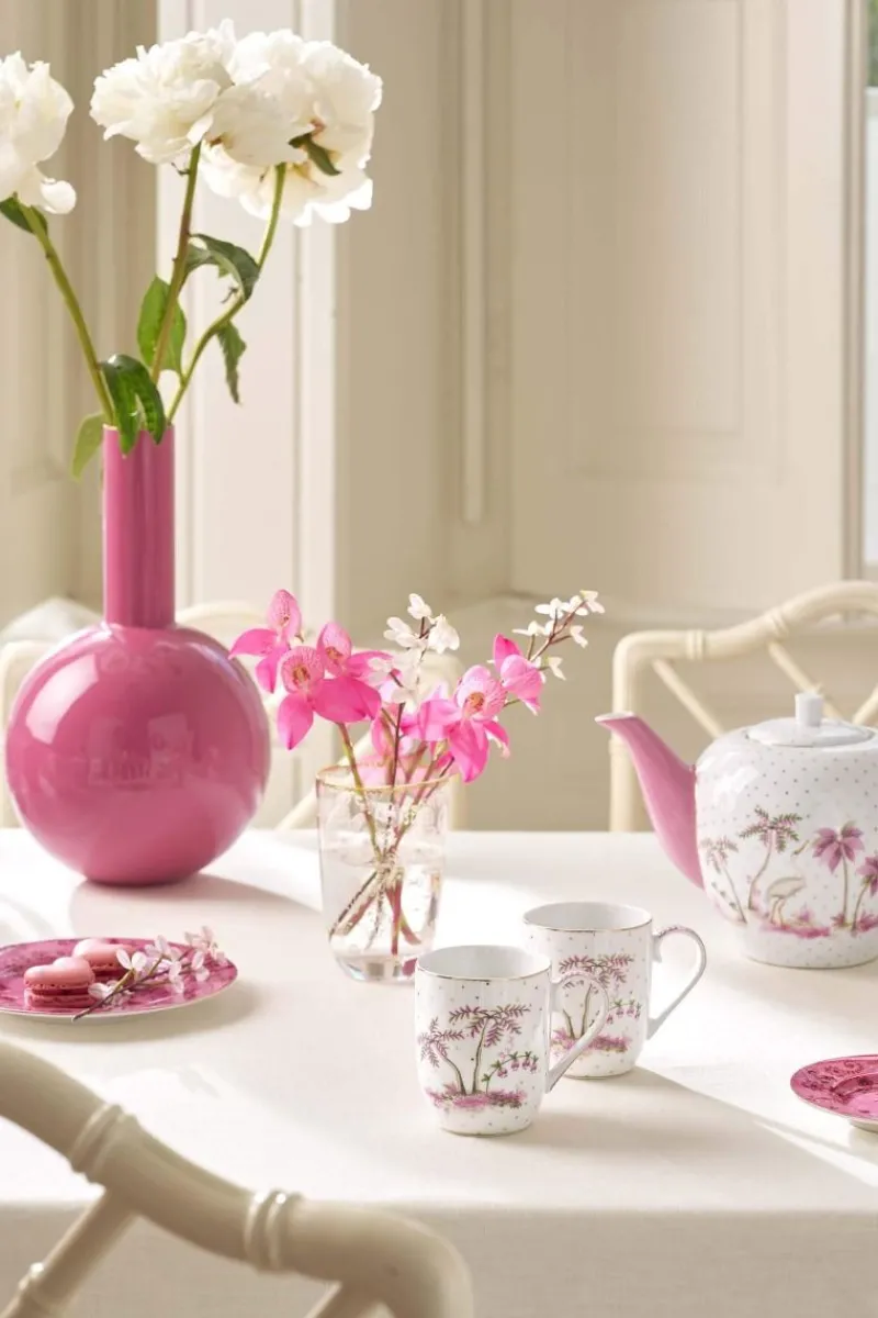 Pip Studio Porzellan Sets|Kaffeetassen|Set/2 Tassen Klein Jolie Punkte Gold Rosa