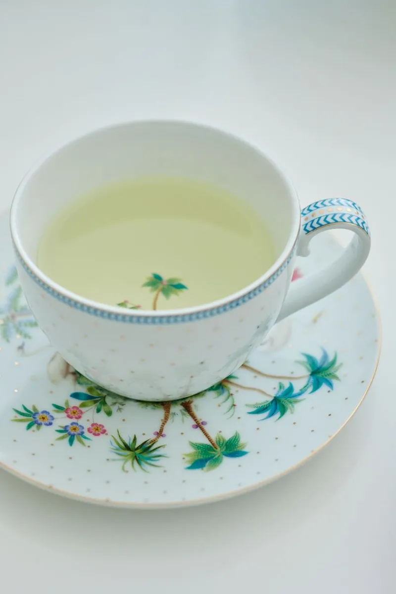 Pip Studio Porzellan Sets|Cappuccino Tasse|Set/2 Tassen & Untertassen Jolie Punkte Gold Blau