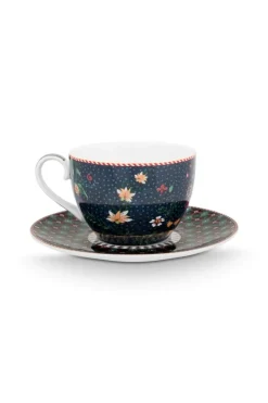 Pip Studio Porzellan Sets|Cappuccino Tasse|Set/2 Tasse & Untertasse Berry Blues