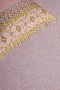 Pip Studio Laken|Spannbettlaken Leafy Rosa