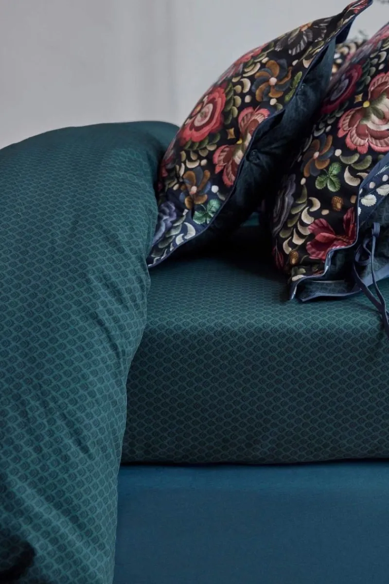 Pip Studio Laken|Spannbettlaken Thousand Leaves Dunkelblau
