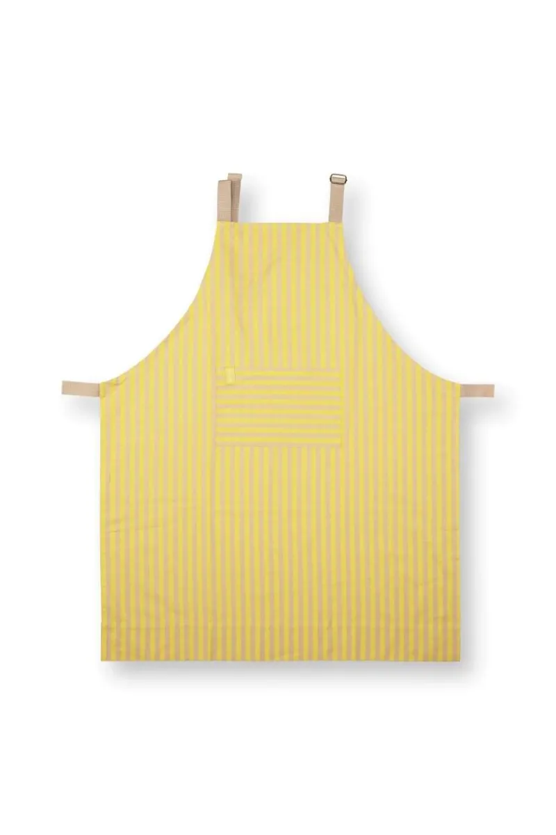Pip Studio Kuchenschurzen|Stripes Schürze Gelb