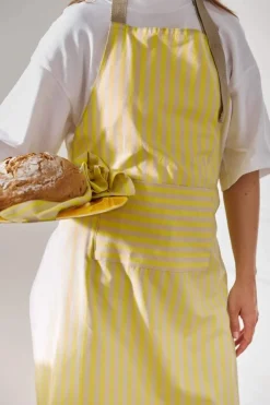 Pip Studio Kuchenschurzen|Stripes Schürze Gelb