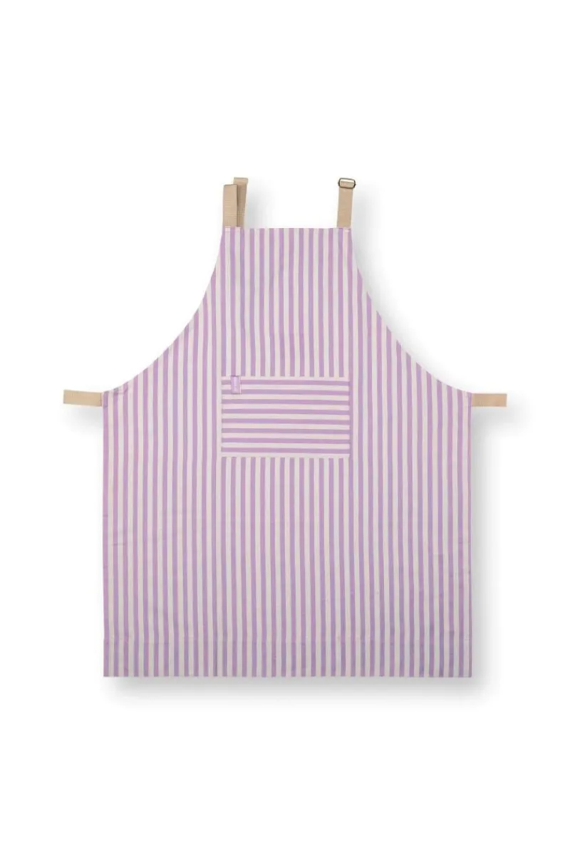 Pip Studio Kuchenschurzen|Stripes Schürze Lila Violett