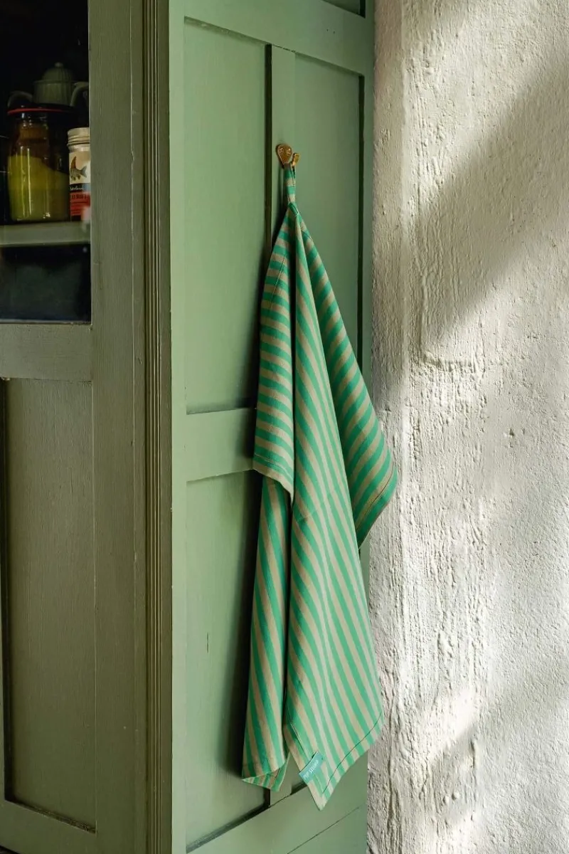 Pip Studio Geschirrtuch|Stripes Set/2 Geschirrtüchern Grün