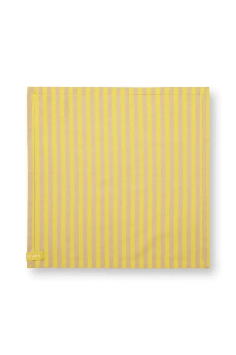 Pip Studio Servietten|Stripes Set/4 Servietten Gelb