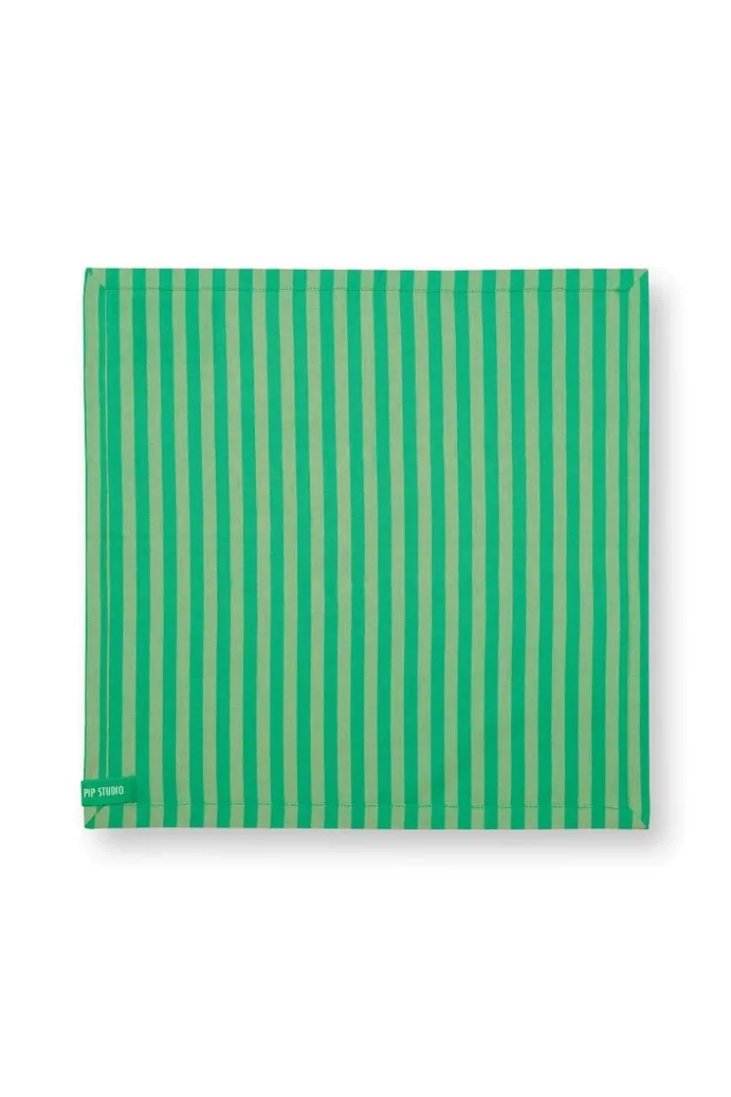 Pip Studio Servietten|Stripes Set/4 Servietten Grün