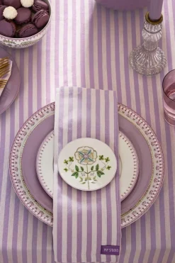 Pip Studio Servietten|Stripes Set/4 Servietten Lila Violett