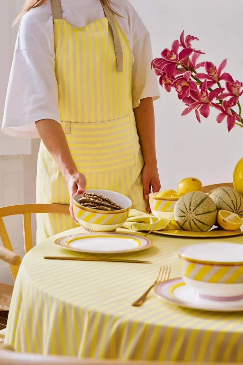 Pip Studio Tischtuch|Stripes Tischtuch Gelb