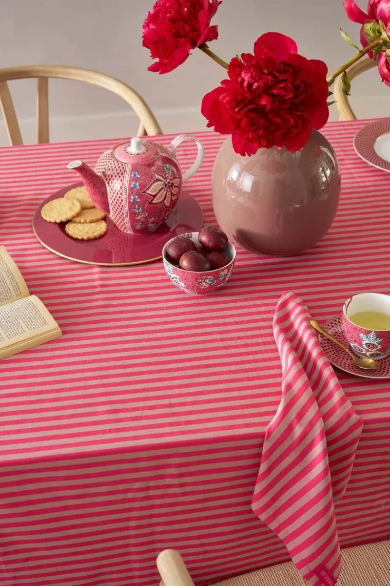 Pip Studio Tischtuch|Stripes Tischtuch Rosa