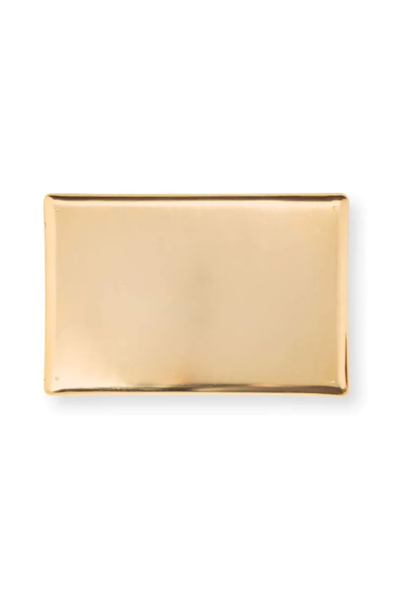 Pip Studio Schalen Und Tabletts|Tablett Metall Gross Berry Blues Dunkel Blau