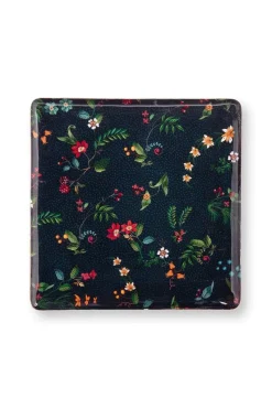 Pip Studio Schalen Und Tabletts|Tablett Metall Mittel Berry Blues Dunkel Blau