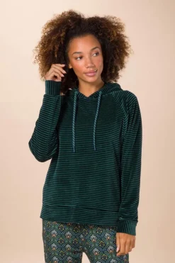 Pip Studio Pullover & Strickjacken|Pullover Und Strickjacken|Tamari Pullover Velvet Little Sumo Stripe Grün