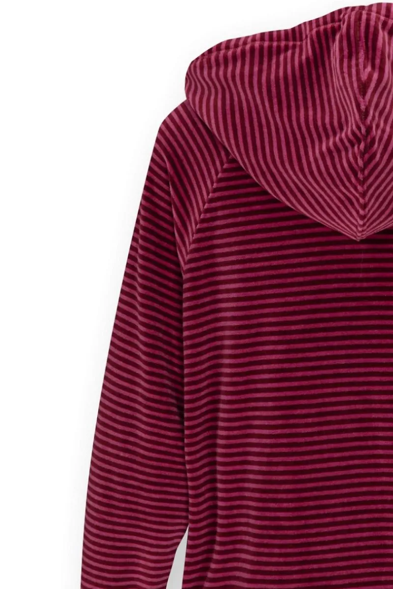 Pip Studio Pullover & Strickjacken|Pullover Und Strickjacken|Tamari Pullover Velvet Little Sumo Stripe Rosa Rot