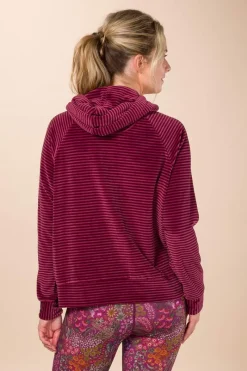 Pip Studio Pullover & Strickjacken|Pullover Und Strickjacken|Tamari Pullover Velvet Little Sumo Stripe Rosa Rot