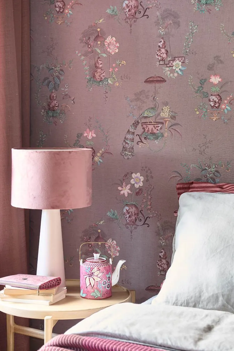 Pip Studio Tapetenmuster|Tapetenmuster Chinese Porcelain Mauve Rosa