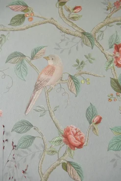 Pip Studio Tapetenmuster|Tapetenmuster Good Nightingale Hellblau/Grau