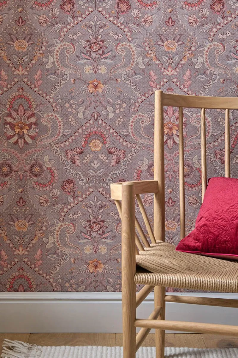 Pip Studio Tapetenmuster|Tapetenmuster Saluti Mauve Violett