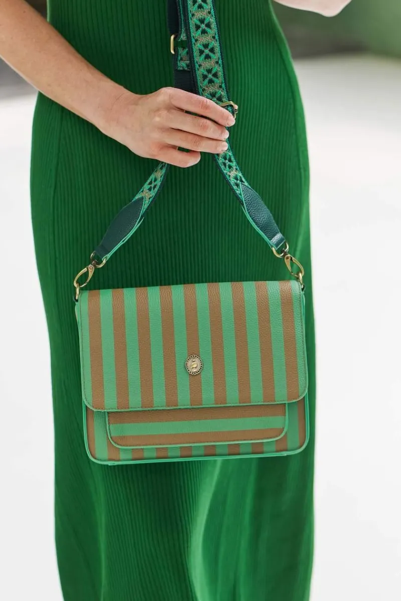 Pip Studio Taschen|Taschengurte|Taschengurte Blume Grün