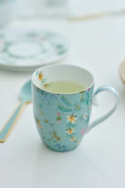 Pip Studio Teetassen|Tasse Gross Jolie Blumen Blau