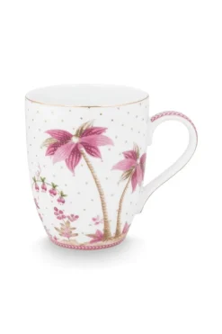 Pip Studio Teetassen|Tasse Gross Jolie Punkte Gold Rosa