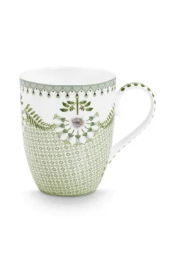 Pip Studio Teetassen|Tasse Gross Lily&Lotus Fliesen Hell Grün