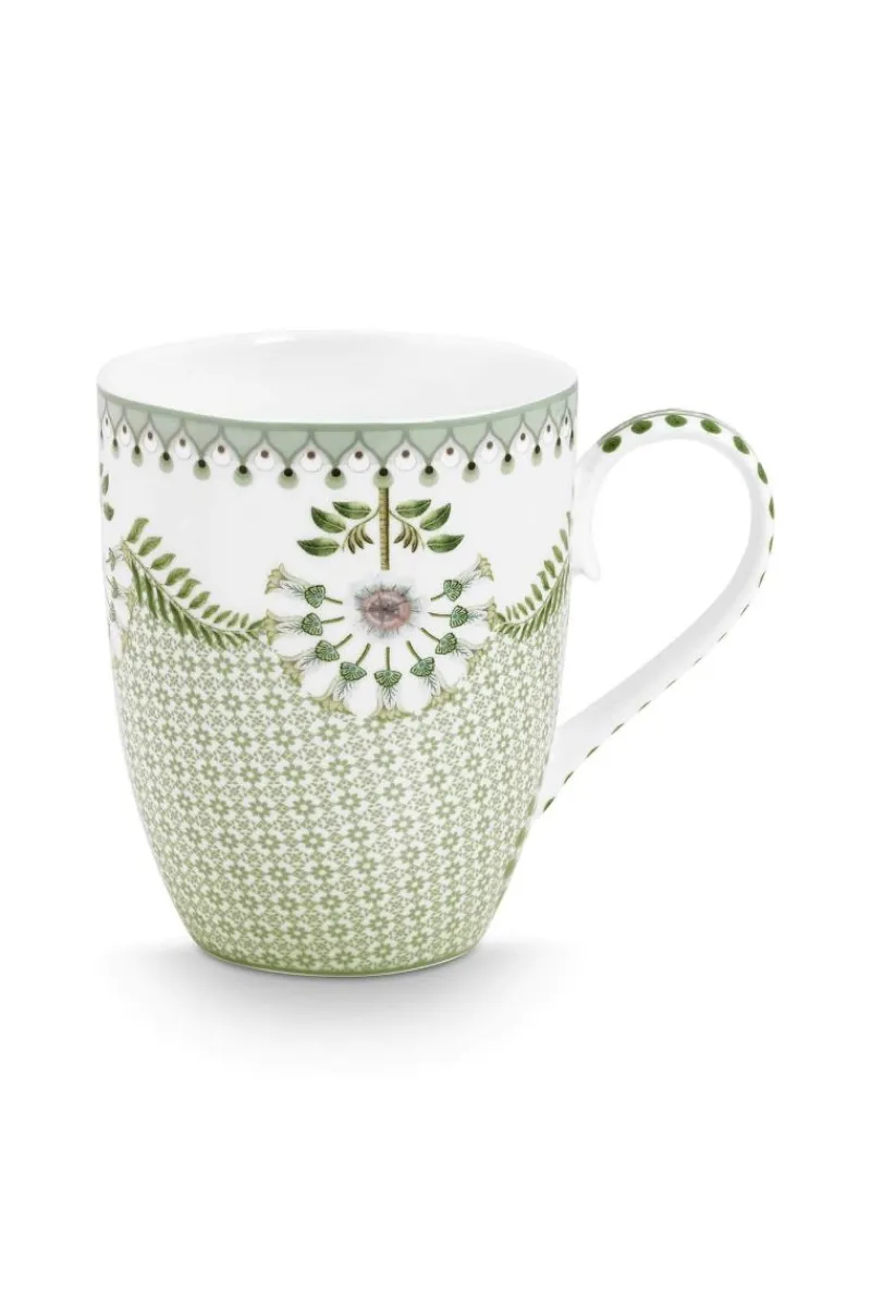 Pip Studio Teetassen|Tasse Gross Lily&Lotus Fliesen Hell Grün