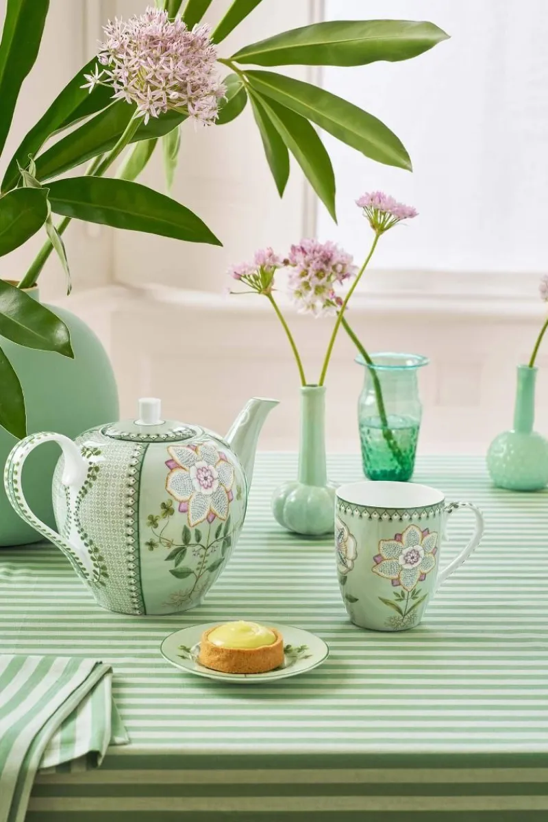 Pip Studio Teetassen|Tasse Gross Lily&Lotus Hell Grün