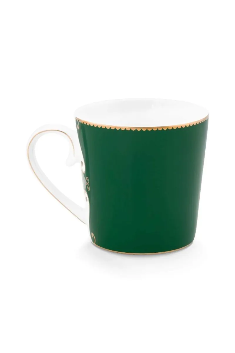 Pip Studio Weihnachten|Teetassen|Tasse Gross Love Birds Medallion Dunkel Grün