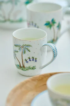 Pip Studio Kaffeetassen|Tasse Klein Jolie Punkte Gold Blau