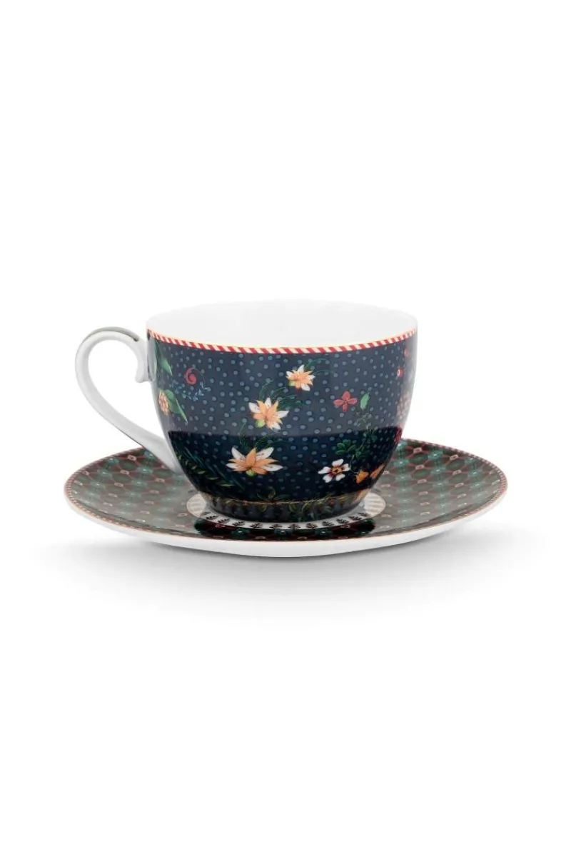 Pip Studio Cappuccino Tasse|Tasse & Untertasse|Tasse & Untertasse Berry Blues Blau