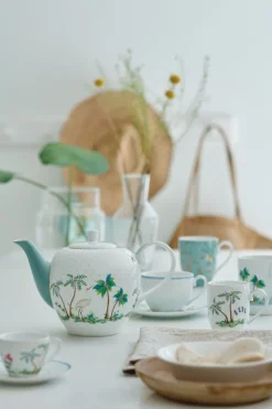 Pip Studio Cappuccino Tasse|Tasse & Untertasse|Tasse & Untertasse Jolie Punkte Gold Blau
