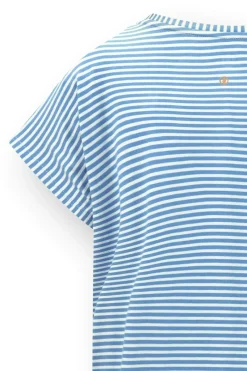 Pip Studio Tops|Shirts Mit Kurzen Ärmeln|Tatum Top Kurze Ärmeln Little Sumo Stripe Blau