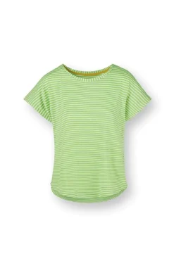 Pip Studio Tops|Shirts Mit Kurzen Ärmeln|Tatum Top Kurze Ärmeln Little Sumo Stripe Grün