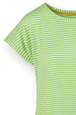 Pip Studio Tops|Shirts Mit Kurzen Ärmeln|Tatum Top Kurze Ärmeln Little Sumo Stripe Grün