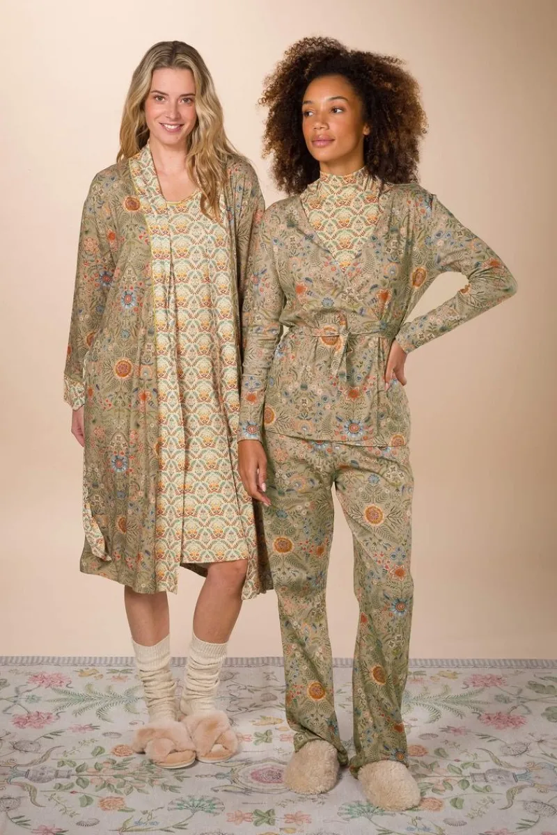 Pip Studio Pullover & Strickjacken|Pullover Und Strickjacken|Teagan Jacke Lange Ärmeln Flore Pequeña Sand