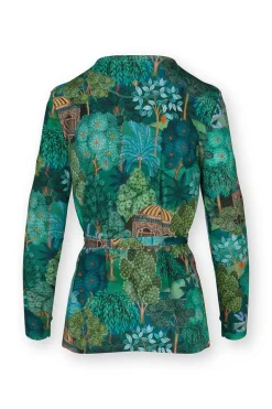 Pip Studio Pullover & Strickjacken|Pullover Und Strickjacken|Teagan Jacke Lange Ärmeln Jardin de Noche Blau