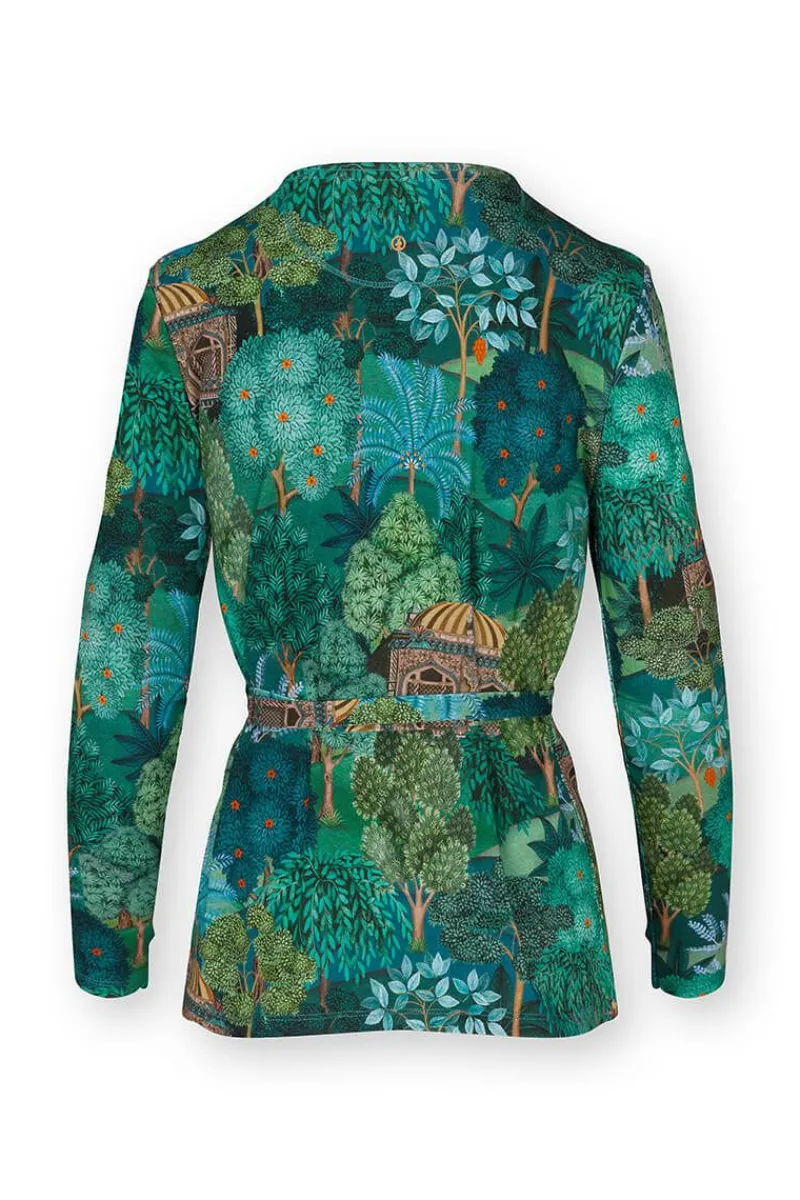 Pip Studio Pullover & Strickjacken|Pullover Und Strickjacken|Teagan Jacke Lange Ärmeln Jardin de Noche Blau