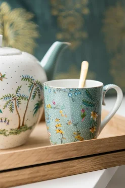 Pip Studio Teekannen|Teekanne Jolie Punkte Gold Blau
