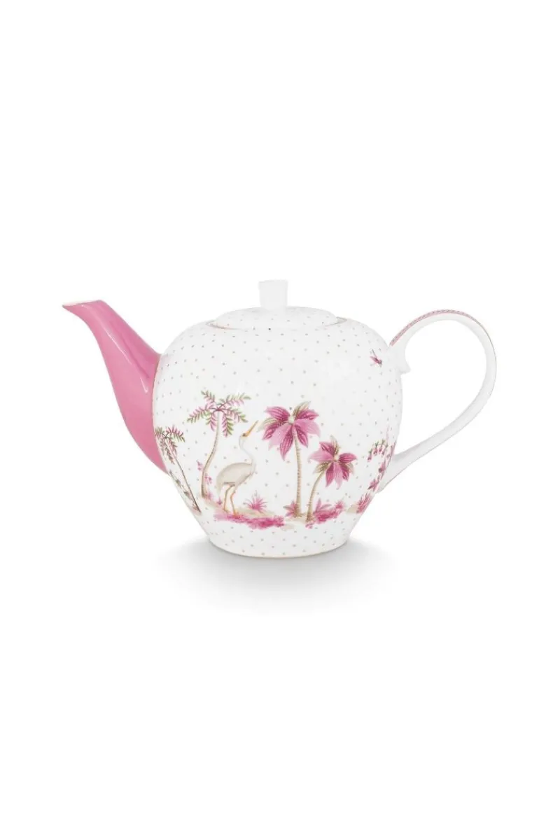 Pip Studio Teekannen|Teekanne Jolie Punkte Gold Rosa