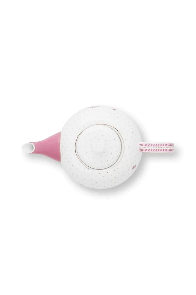 Pip Studio Teekannen|Teekanne Jolie Punkte Gold Rosa