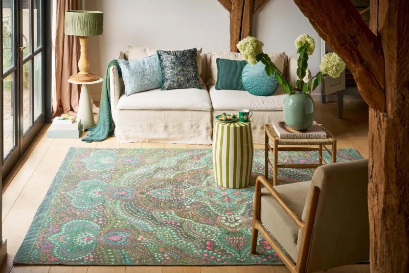Pip Studio Rechteckige Teppiche|Teppich Alfombra by Pip Grün