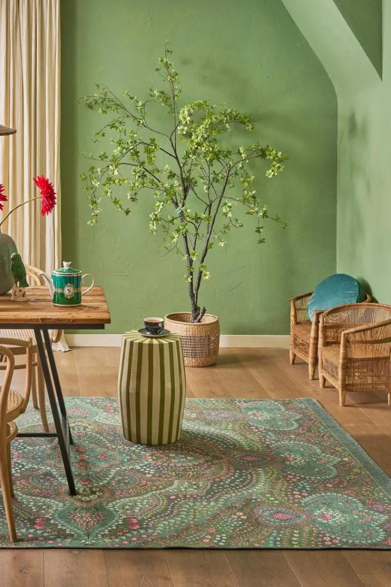 Pip Studio Rechteckige Teppiche|Teppich Alfombra by Pip Grün