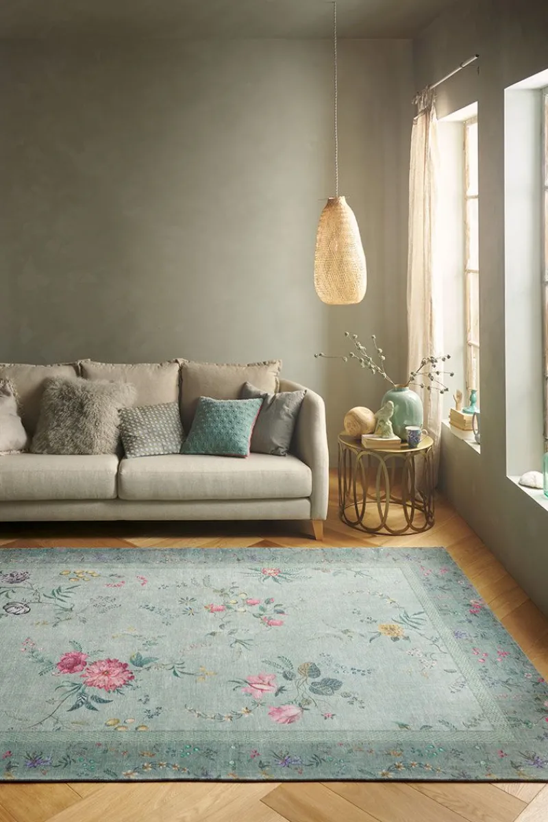 Pip Studio Rechteckige Teppiche|Teppich Fleur Grandeur by Pip Grün