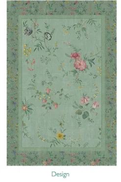Pip Studio Rechteckige Teppiche|Teppich Fleur Grandeur by Pip Grün
