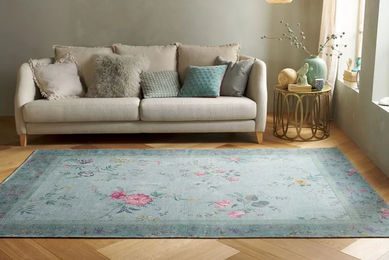 Pip Studio Rechteckige Teppiche|Teppich Fleur Grandeur by Pip Grün