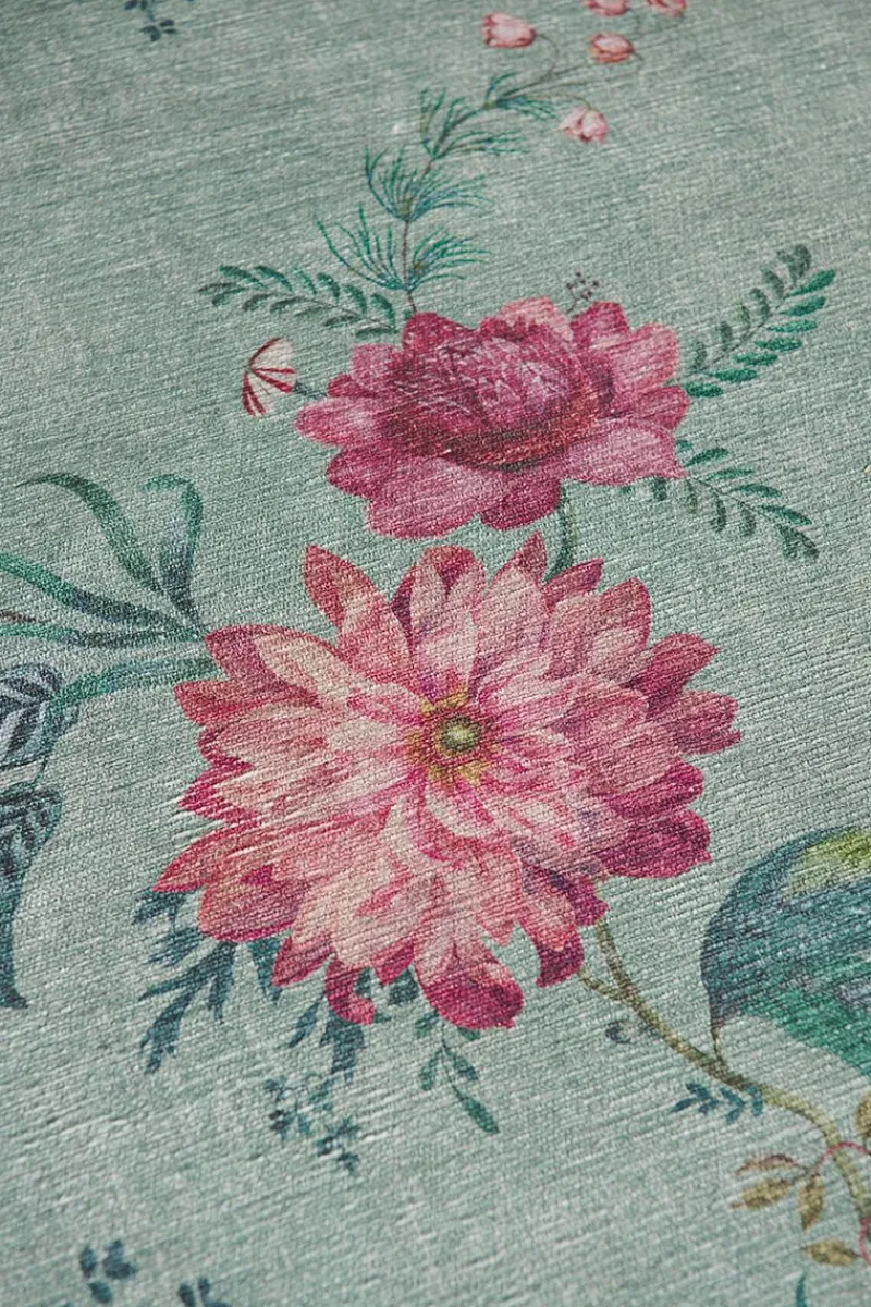 Pip Studio Rechteckige Teppiche|Teppich Fleur Grandeur by Pip Grün